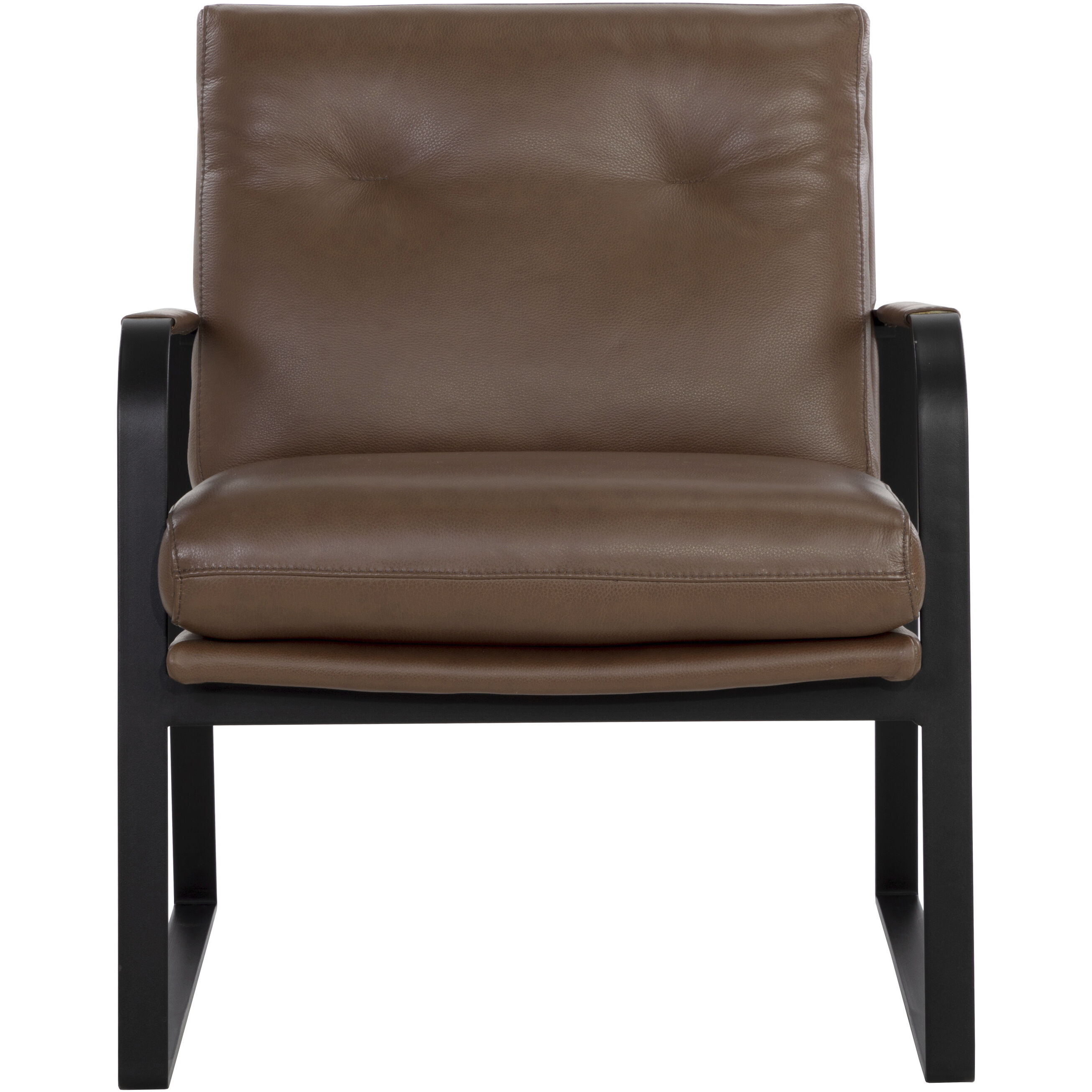 Sterling Missouri Mahogany Leather Lounge Chair